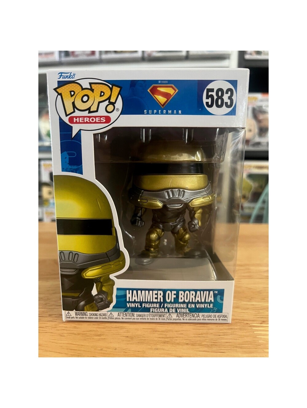 NEW IN HAND Hammer of Boravia Superman Funko Pop #583 Movies DC Comics Detective